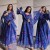 Blue bandhej anarkali suit